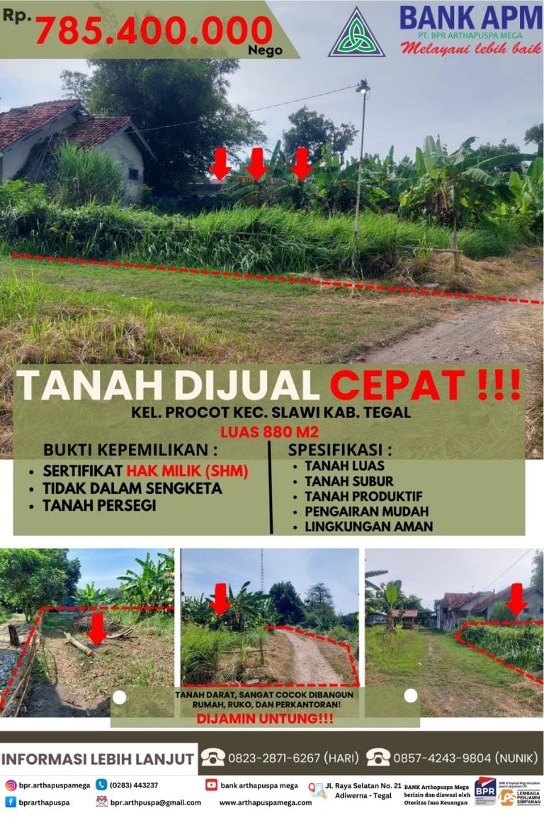 Dijual CepatTanah