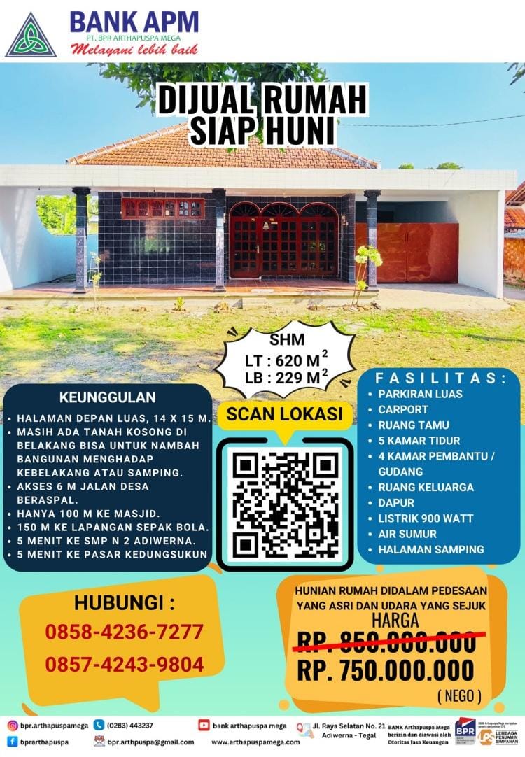 Dijual Cepat Tanah dan Bangunan